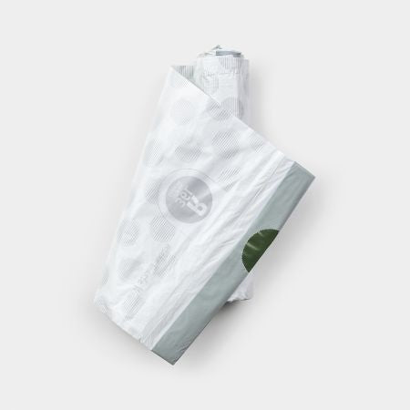Brabantia Kehrichtsack für PerfectFit R – 30 l, mit Zugband, PE, weiss, 40 Stk