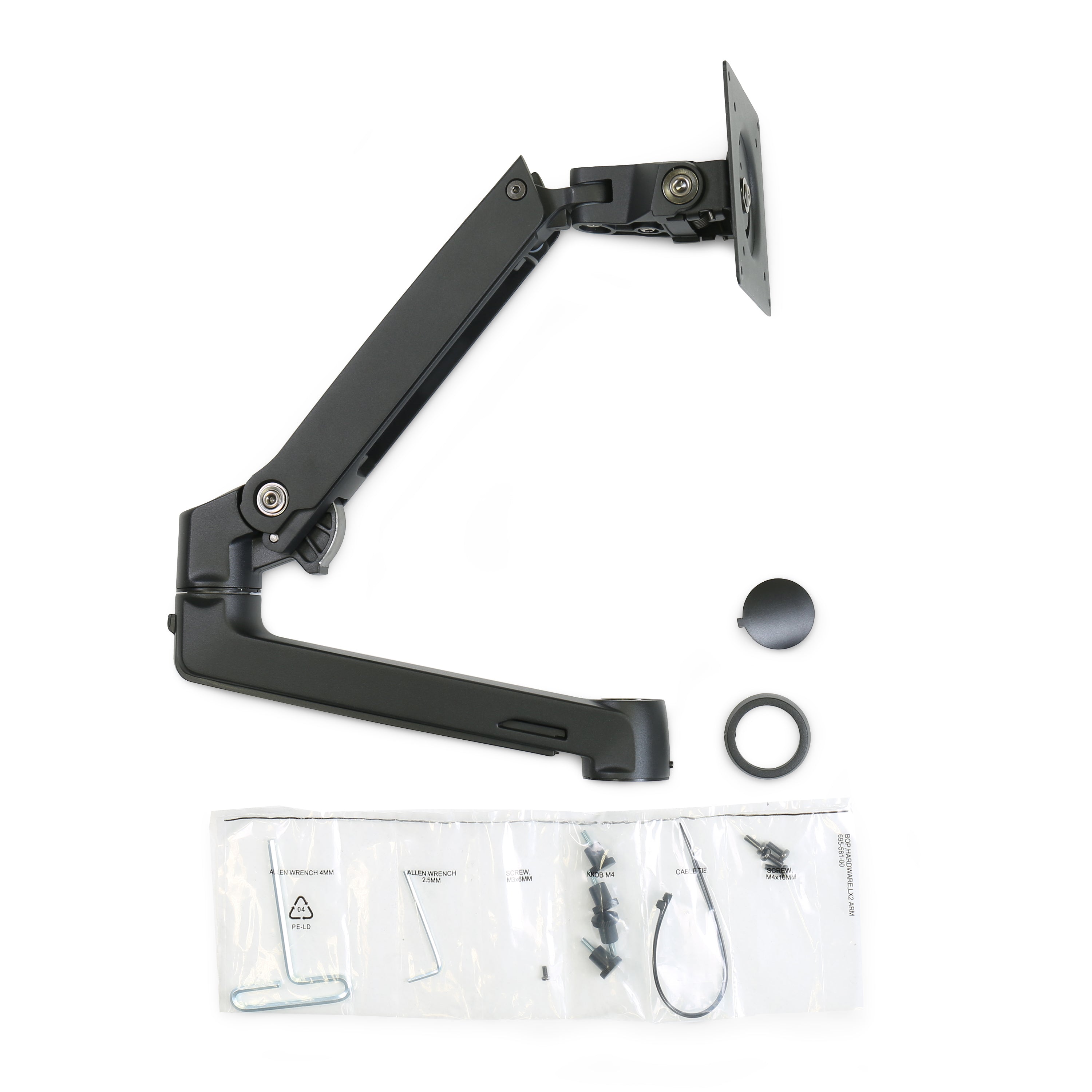 Ergotron LX Dual Stacking Arm – Monitorarm Tischhalterung – VESA 75×75/100×100 mm – bis 11,3 kg/Monitor