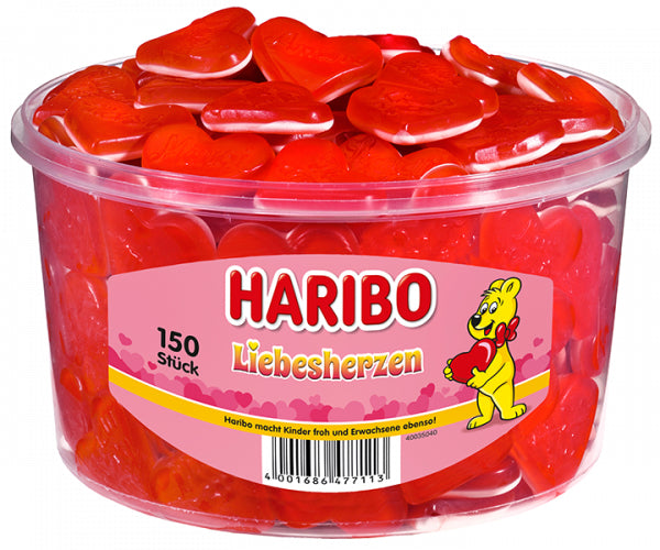 Haribo Liebesherzen Gummibonbons – 1,2 kg