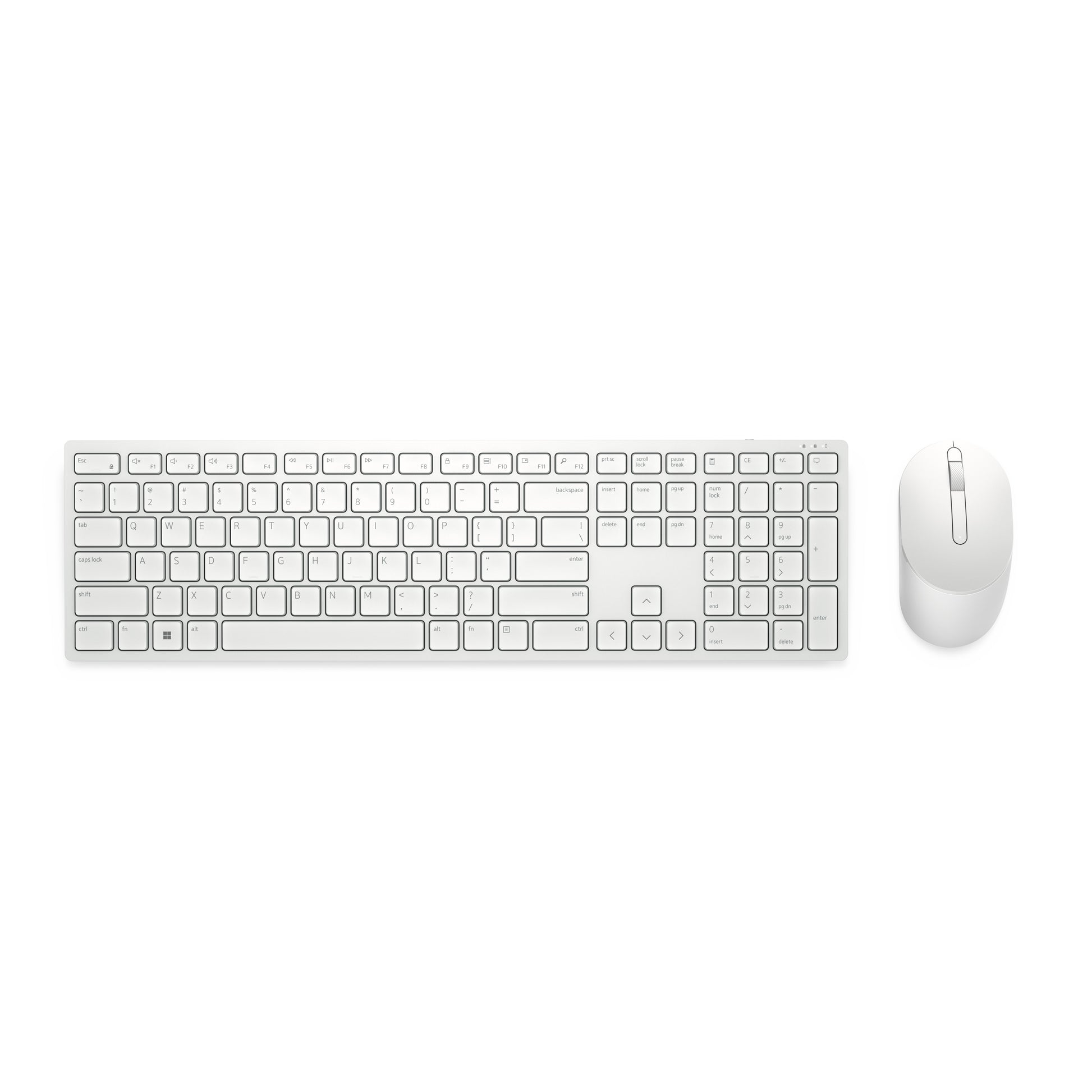 Dell KM5221W – Tastatur, kabellos (2,4 GHz), US-Layout (EN) – für Windows, macOS & Android u. a.