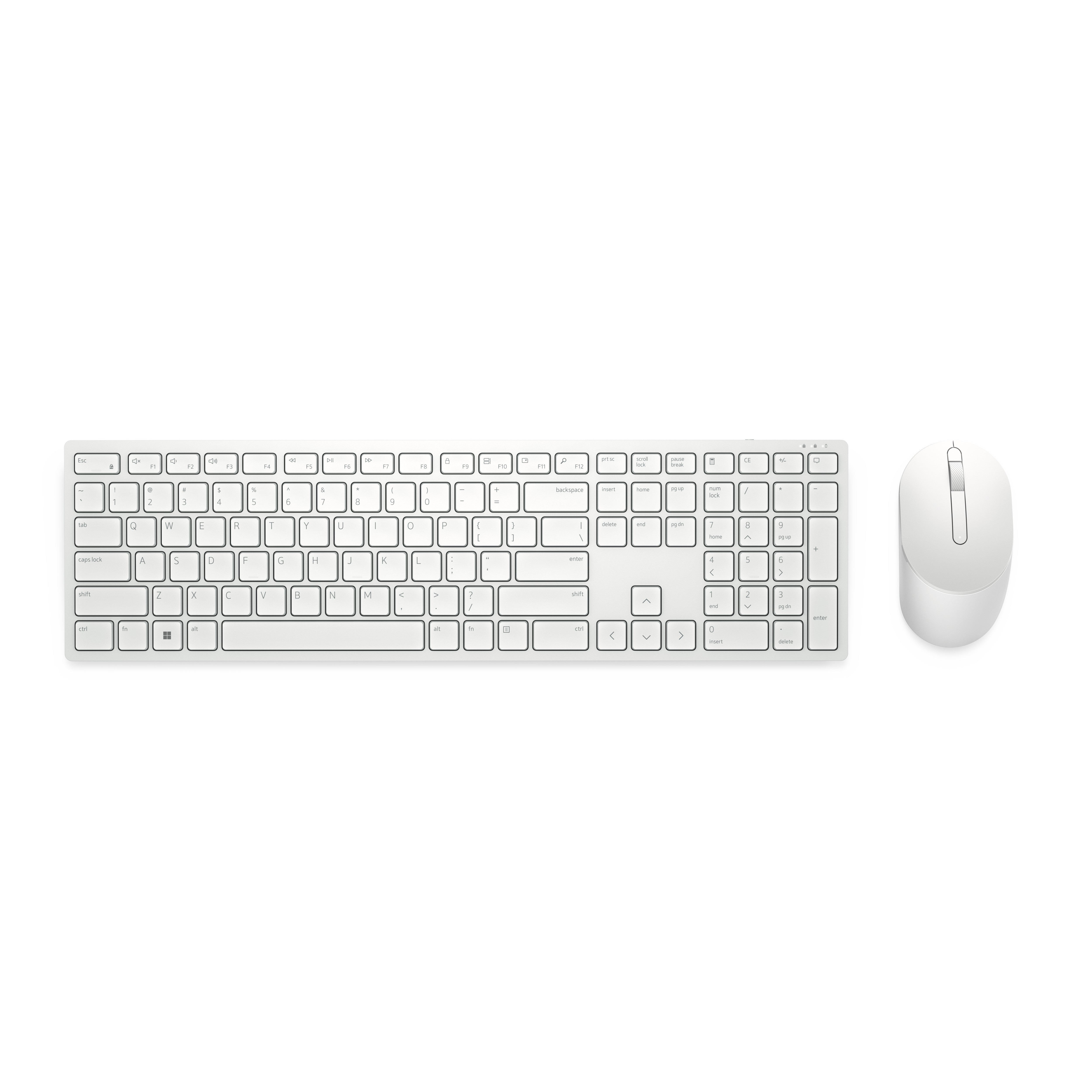 Dell KM5221W – Tastatur, kabellos (2,4 GHz), US-Layout (EN) – für Windows, macOS & Android u. a.