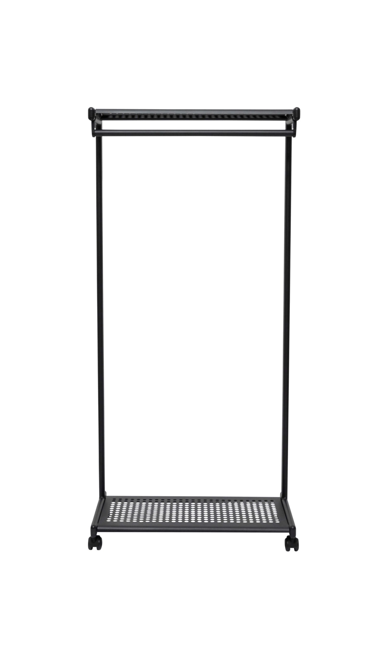 MAUL Garderobenständer MAULbolero 9424490 – 12 Haken, mit Rollen, Höhe 78 cm, schwarz, Metall