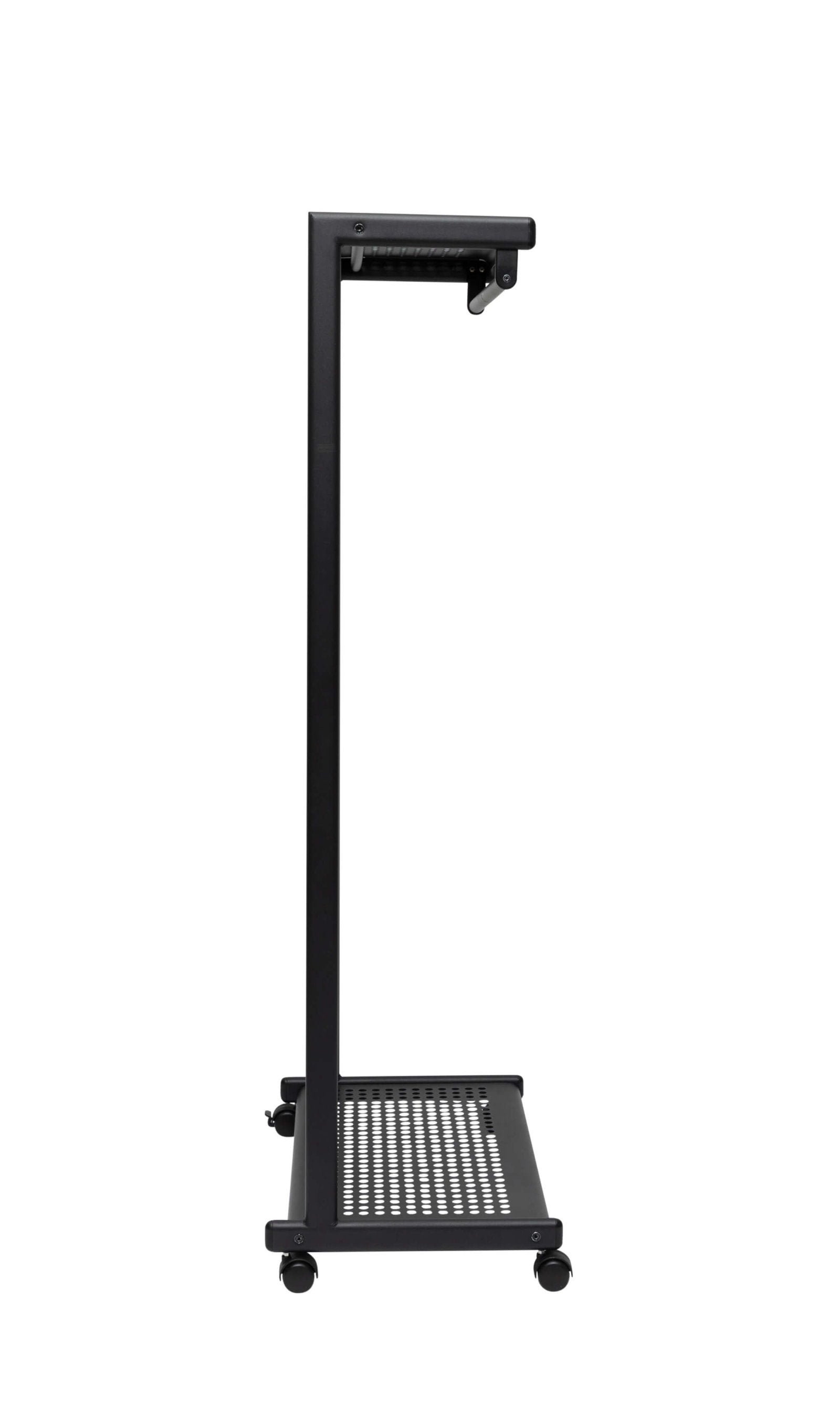 MAUL Garderobenständer MAULbolero 9424490 – 12 Haken, mit Rollen, Höhe 78 cm, schwarz, Metall