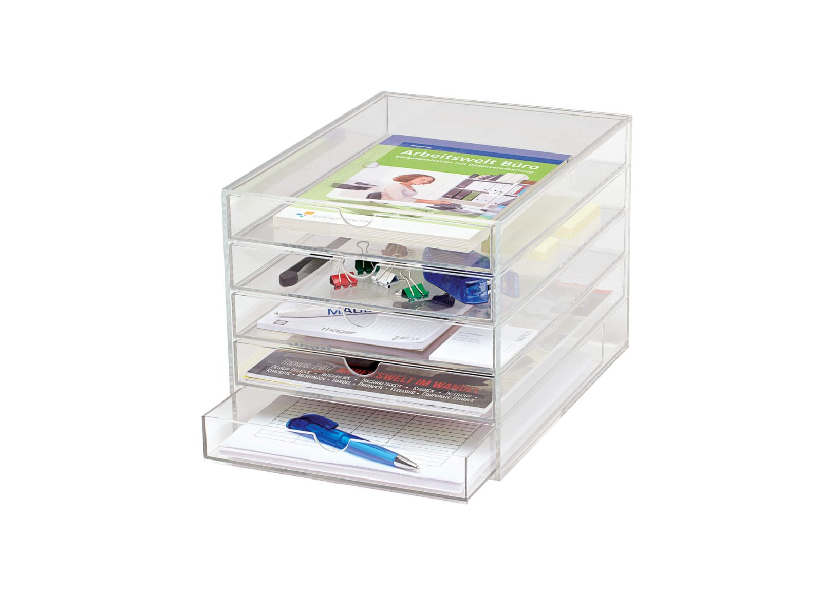 Maul Acryl-Schubladenbox – für DIN A4-Formate – 240 × 320 × 219 mm