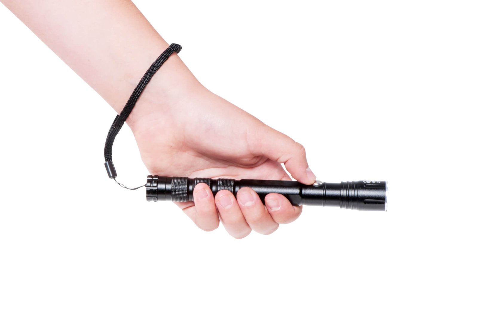 MAUL Taschenlampe MAULdion 8186690 – 20 lm, 10 m, IPX4, inkl. AA-Batterie – Schwarz