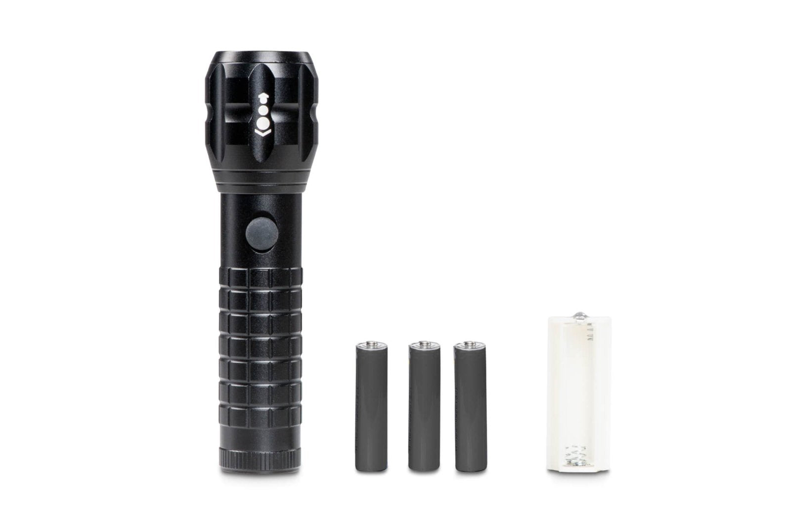 MAUL Taschenlampe MAULkronos S 8182390 – 192 lm, 196 m, IPX4, 3× AAA 1200 mAh, 3 Stufen – Schwarz