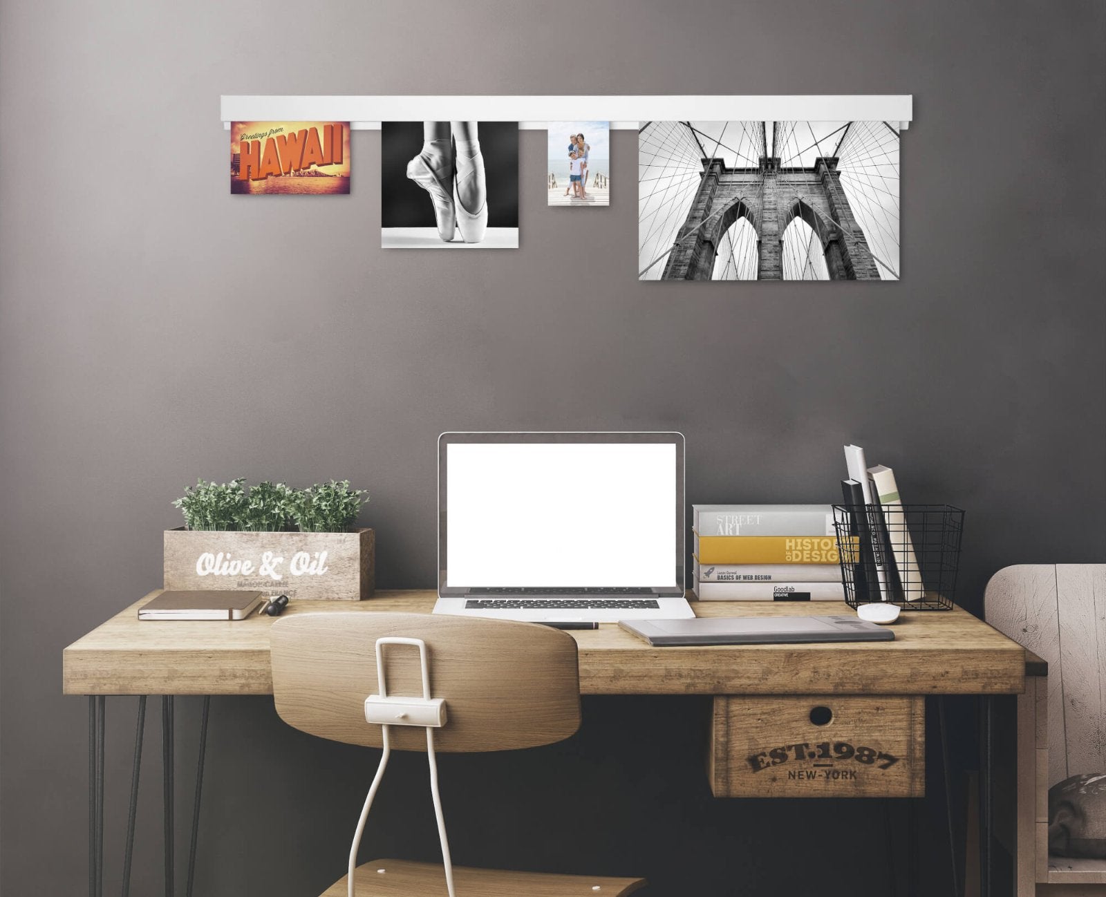 MAUL Magnetleiste – weiss, Aluminium, 1er-Pack