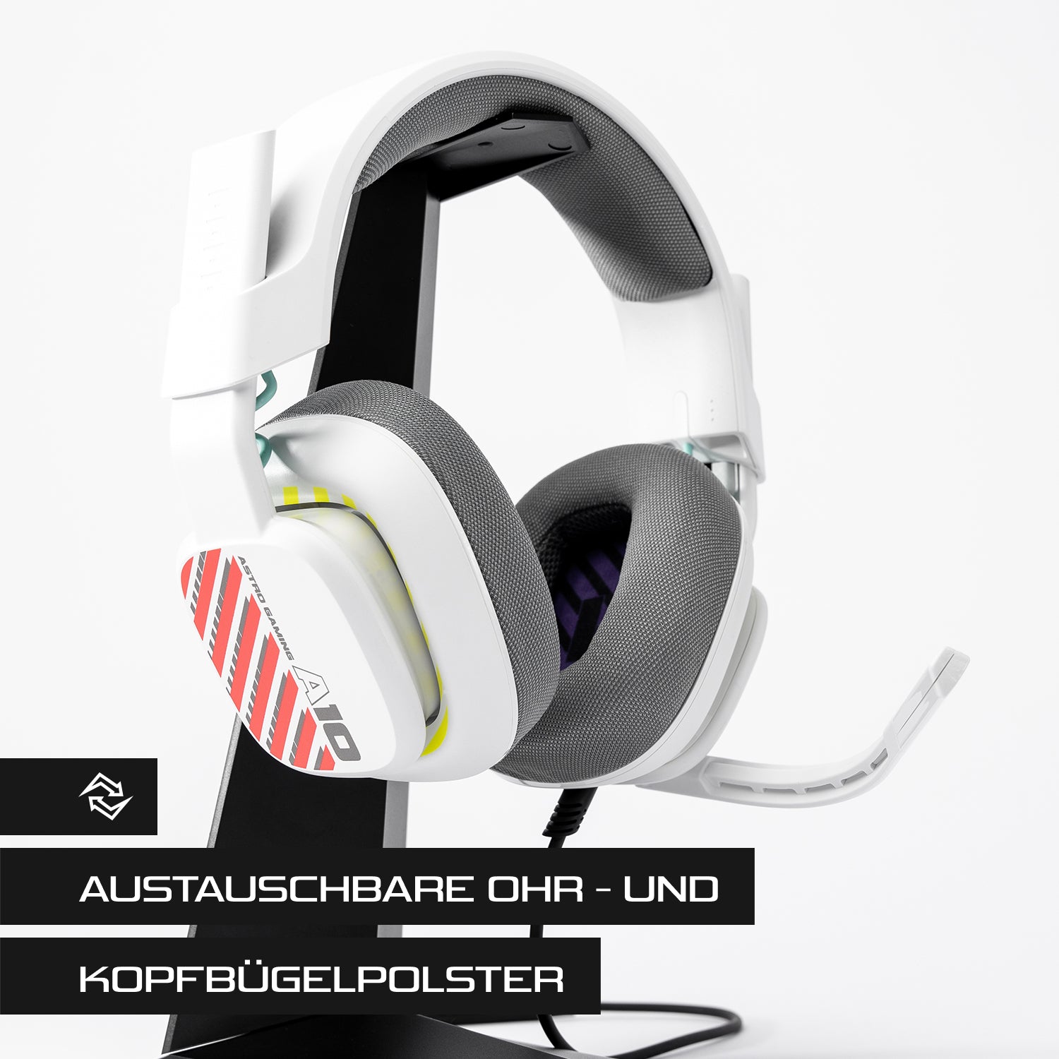 ASTRO Gaming A10 Gen 2 Gaming-Headset – Over-Ear, Kabelgebunden, 3,5 mm Klinke, für PC, Xbox, Playstation, Weiss