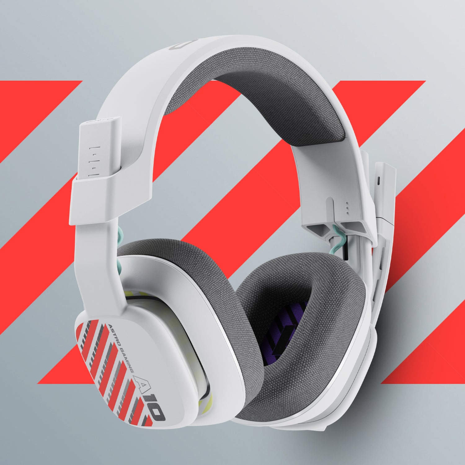 ASTRO Gaming A10 Gen 2 Gaming-Headset – Over-Ear, Stereo, Kabelgebunden, 3,5 mm Klinke, Weiss