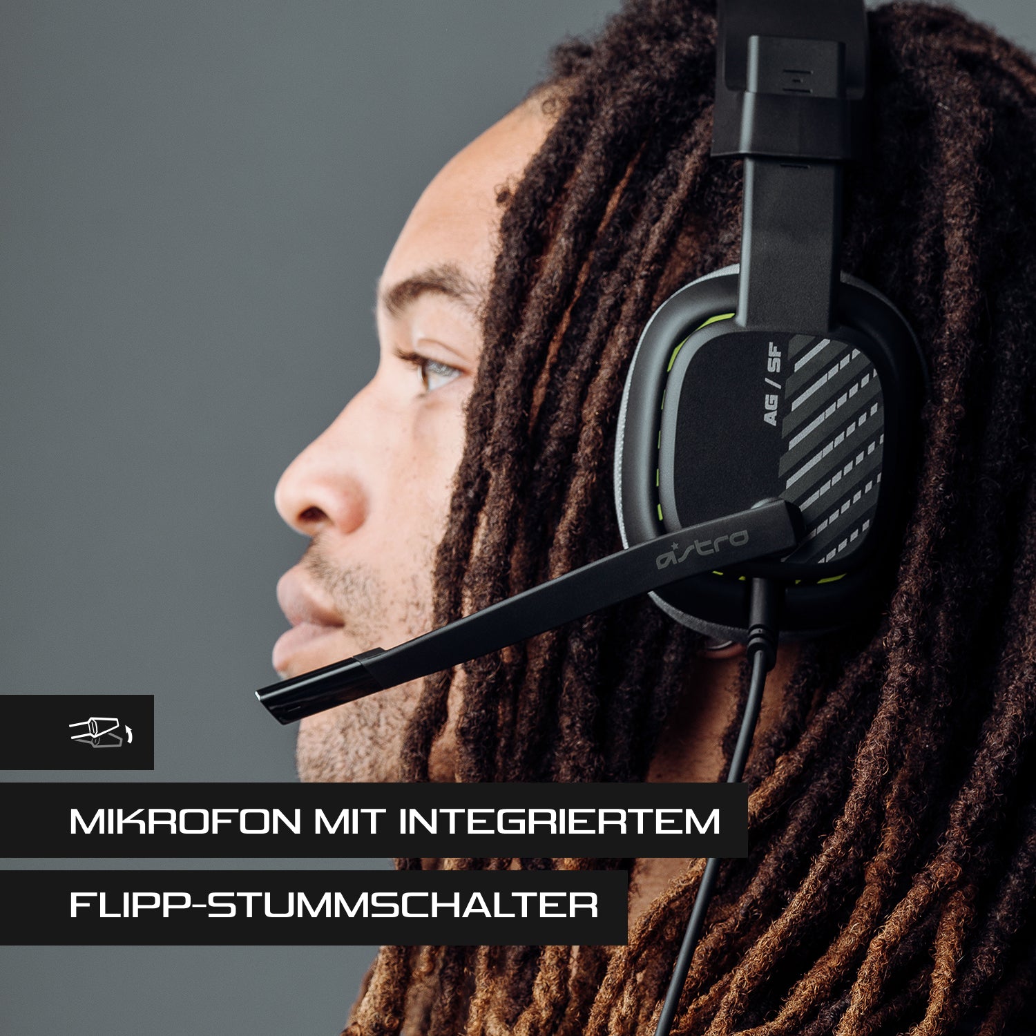 ASTRO Gaming A10 – Over-Ear Gaming-Headset – Flip-to-Mute Boom-Mikrofon, 32 mm Treiber – Schwarz – für PS