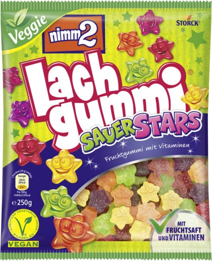STORCK Nimm2 Lachgummi – Sauer-Stars – 250 g