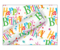 Braun + Company Geschenkpapier – Birthday Dance – gestrichenes Papier – 70 cm × 2 m – 80 g/m²