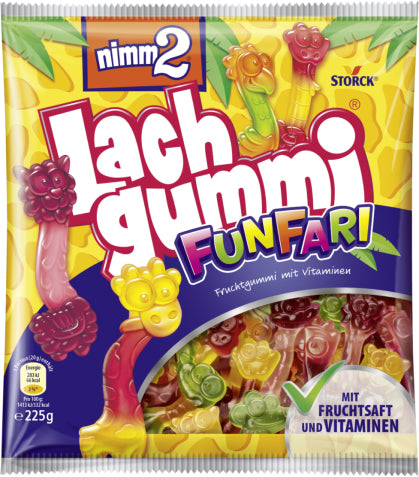 STORCK Nimm2 Lachgummi – FunFari, glutenfrei – 225 g