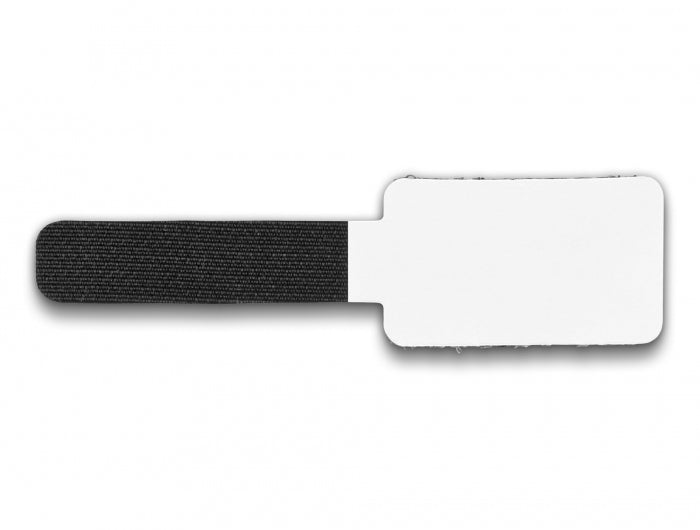 DeLOCK Klettkabelbinder, 90 mm × 24 mm, 10er-Pack – Schwarz