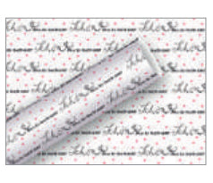 Braun + Company Geschenkpapier – Schön, dass es dich gibt – gestrichenes Papier, 80 g/m² – 700 × 2000 mm