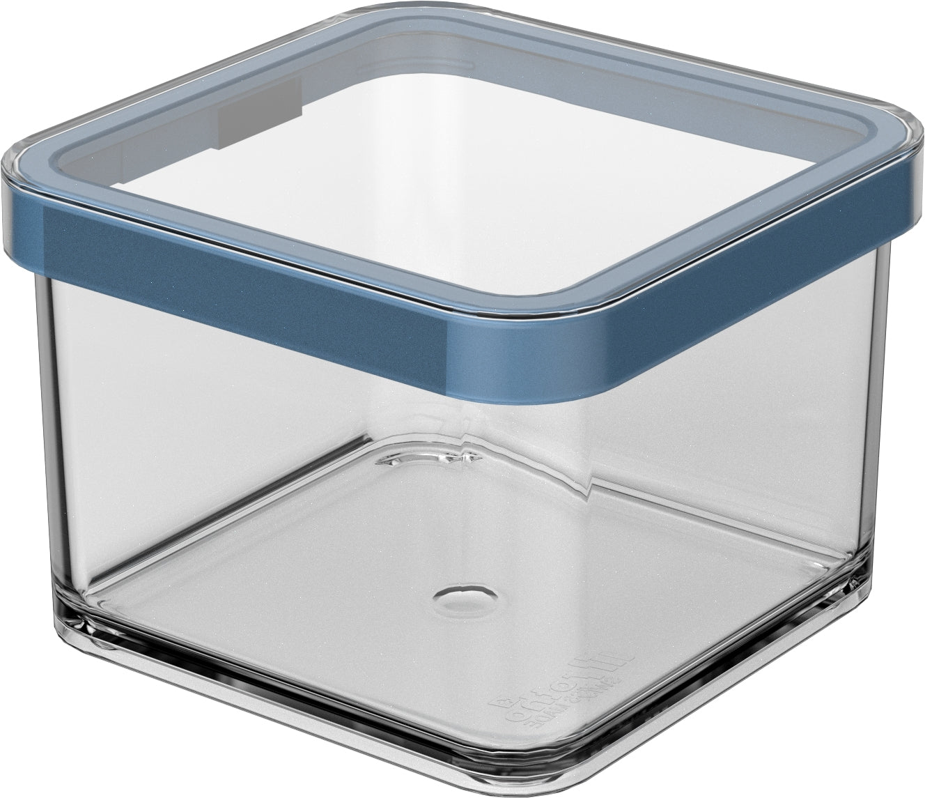 Rotho Vorratsdose 500 ml, 10 × 10 × 7,2 cm, Kunststoff (SAN), transparent/blau