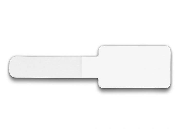DeLOCK Klett-Kabelhalter, 24 mm × 0,09 m, Weiss, 10 Stück