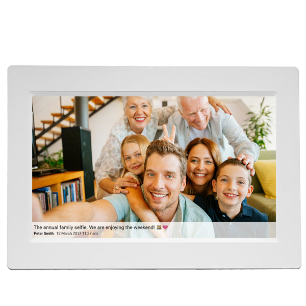 Denver PFF-1015W Digitaler Bilderrahmen – 10,1" – 1280 × 800 (WXGA), IPS – WLAN, Mikro-USB – microSD – Weiss