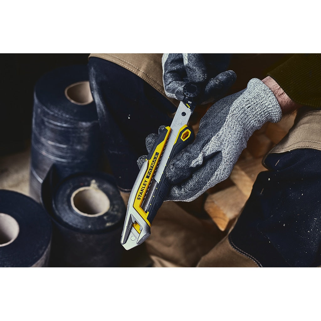 Stanley FatMax Cutter FMHT10592-0 – 18 mm, Klingenarretierung, Stahl, Schwarz/Gelb