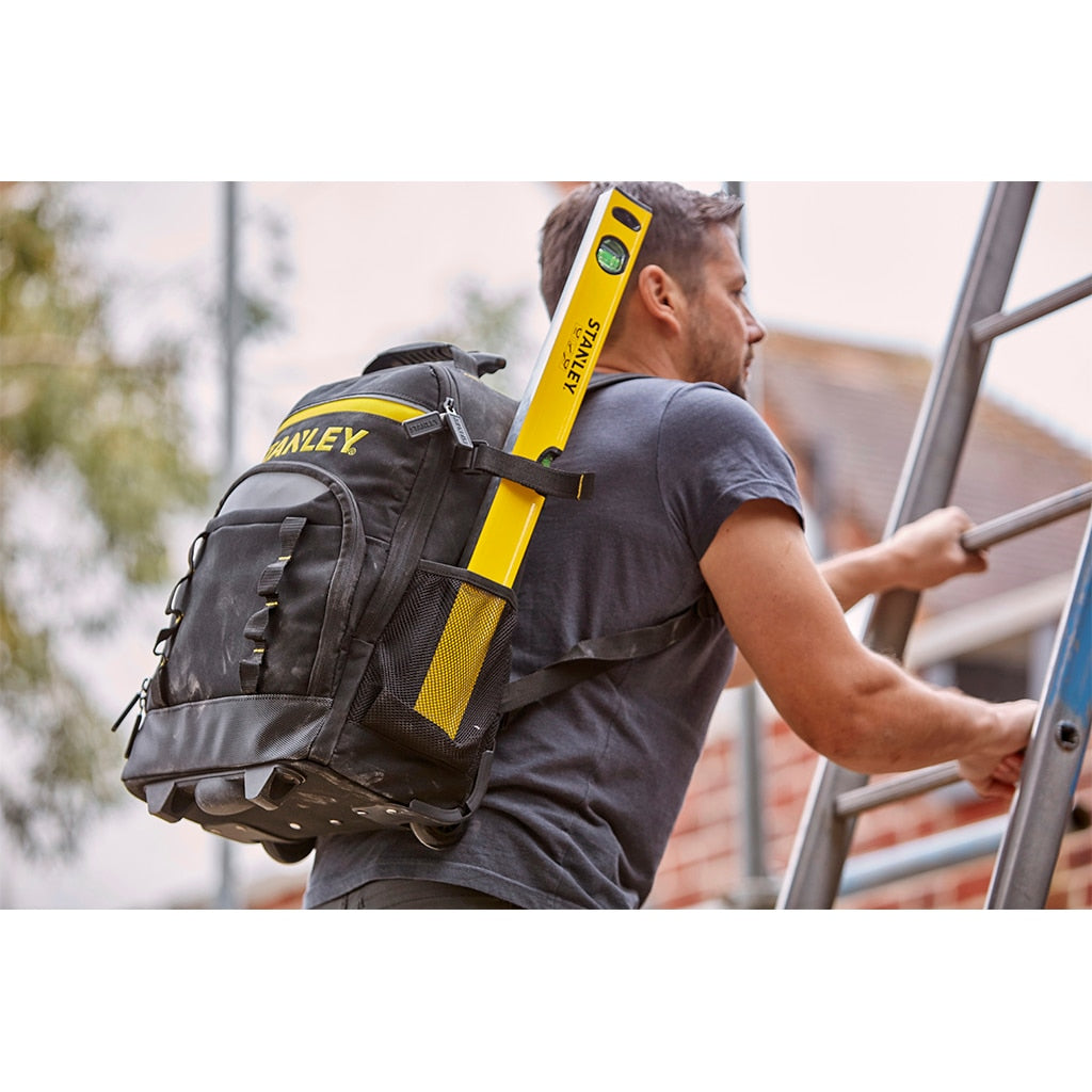Stanley Werkzeugrucksack STST83307-1, mit Teleskopgriff und Rollen, Schwarz, 1 Stk.