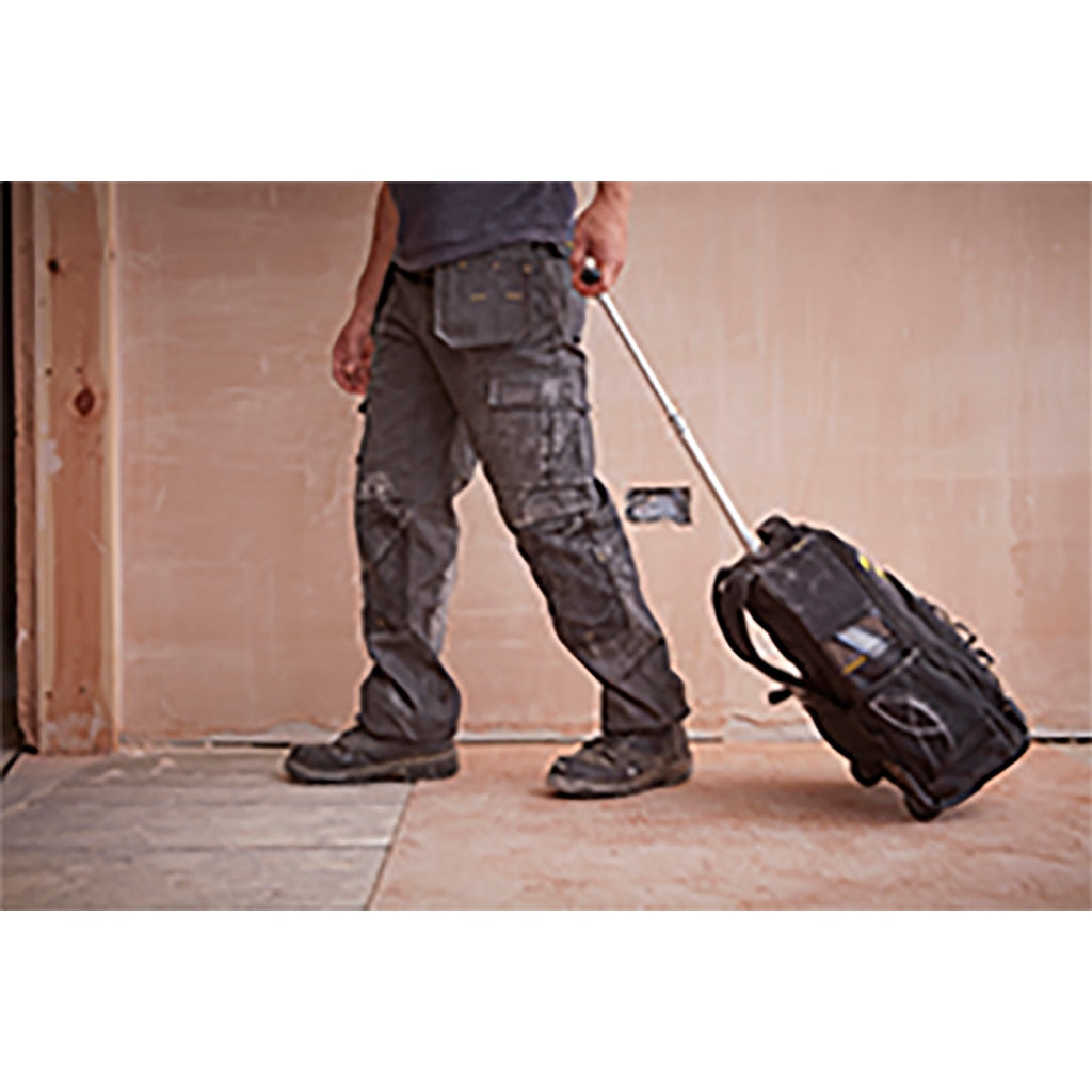 Stanley Werkzeugrucksack STST83307-1, mit Teleskopgriff und Rollen, Schwarz, 1 Stk.