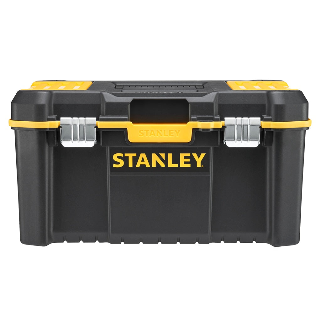 Stanley Werkzeugbox 24 l – leer, Hartschalenkoffer, 2 Fächer, schwarz, Kunststoff, B 490 × H 290 × T 250 mm
