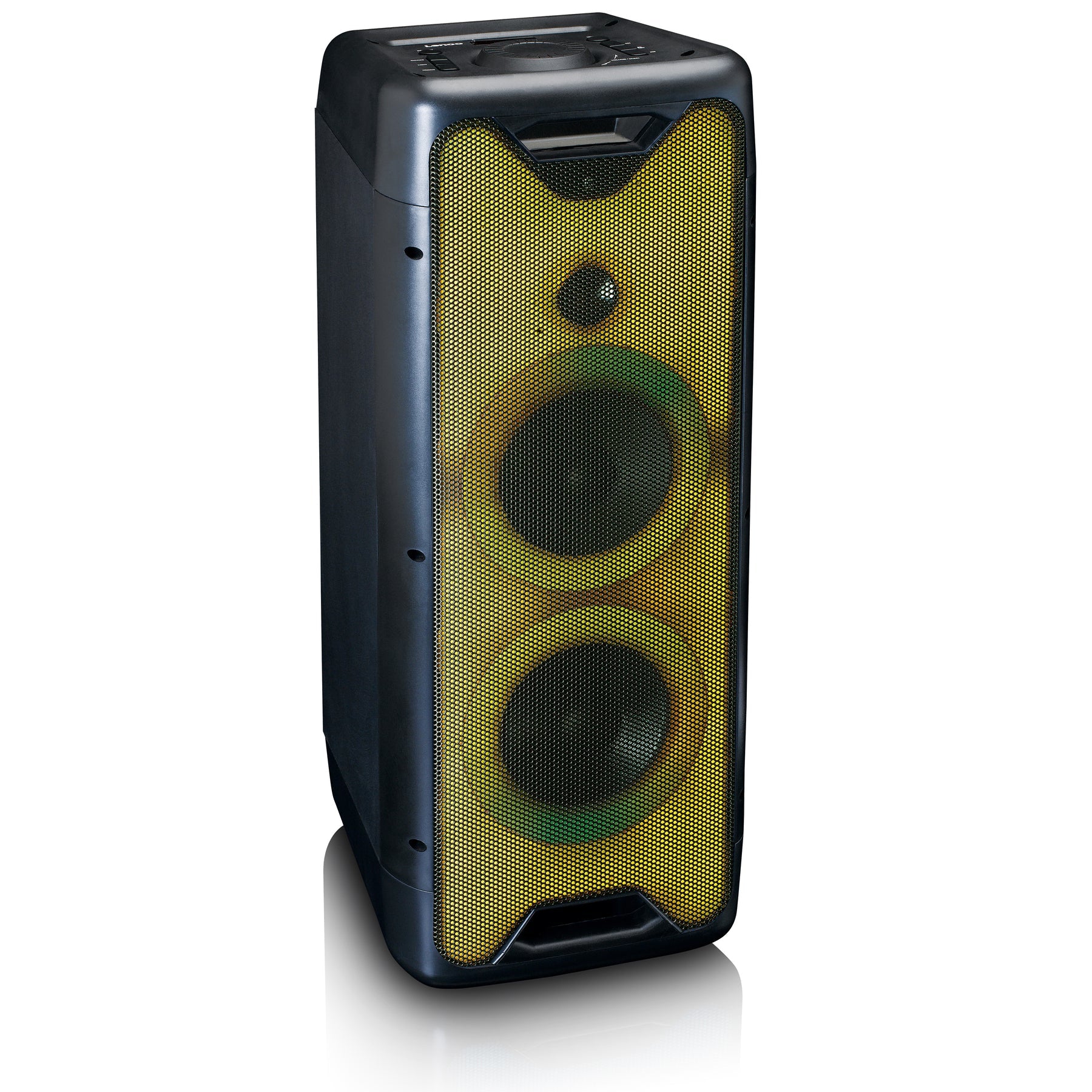 Lenco PA-200BK – Party-Lautsprecher – 100 W, LED, 8 h – Schwarz