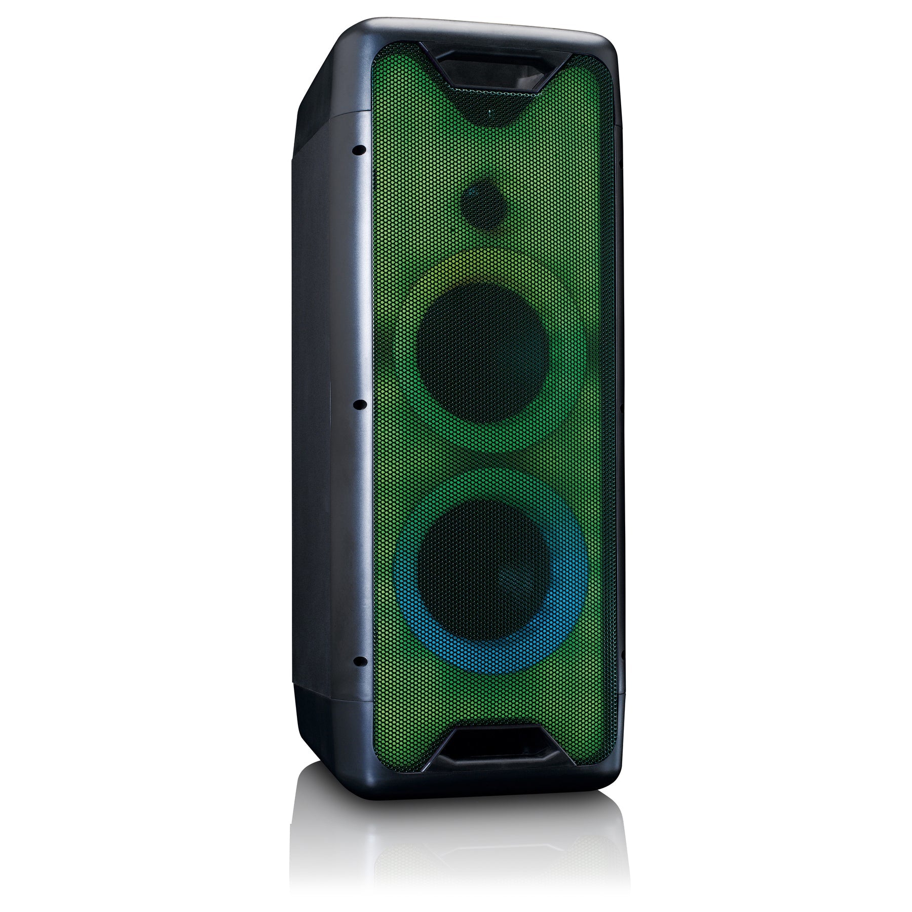 Lenco PA-200BK – Party-Lautsprecher – 100 W, LED, 8 h – Schwarz