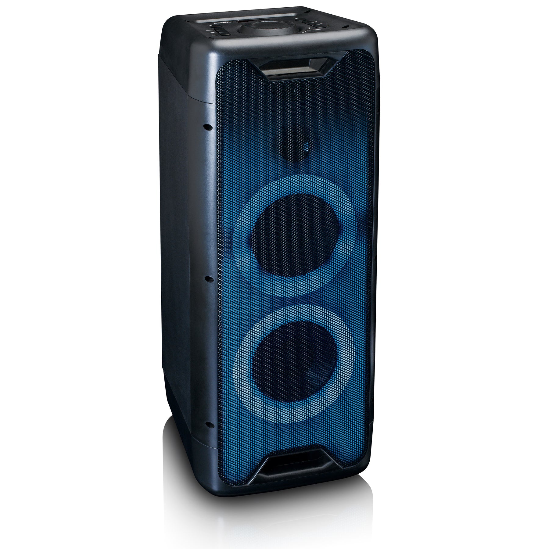Lenco PA-200BK – Party-Lautsprecher – 100 W, LED, 8 h – Schwarz