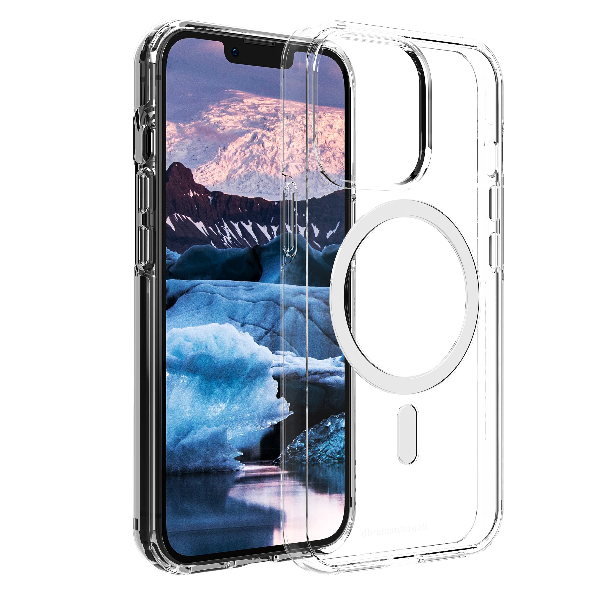 dbramante1928 Backcover – für Apple iPhone 13 Pro, MagSafe, Recycling-Kunststoff, transparent