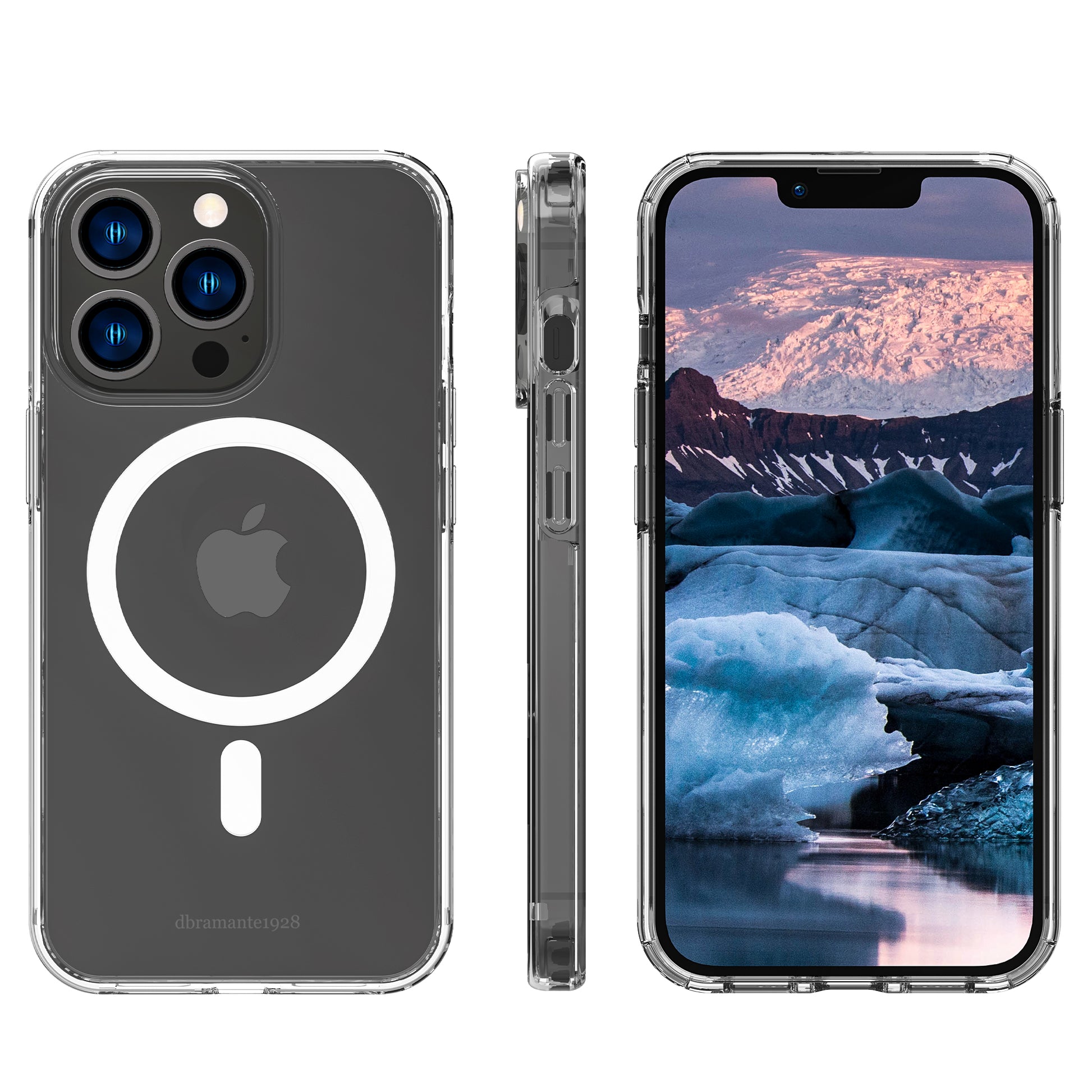 dbramante1928 Backcover – für Apple iPhone 13 Pro, MagSafe, Recycling-Kunststoff, transparent