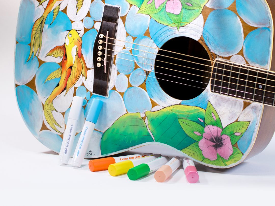 Pilot Bastelset Pintor Xmas Tischkarten – 4 Pigment Marker, 12 Kartonvorlagen