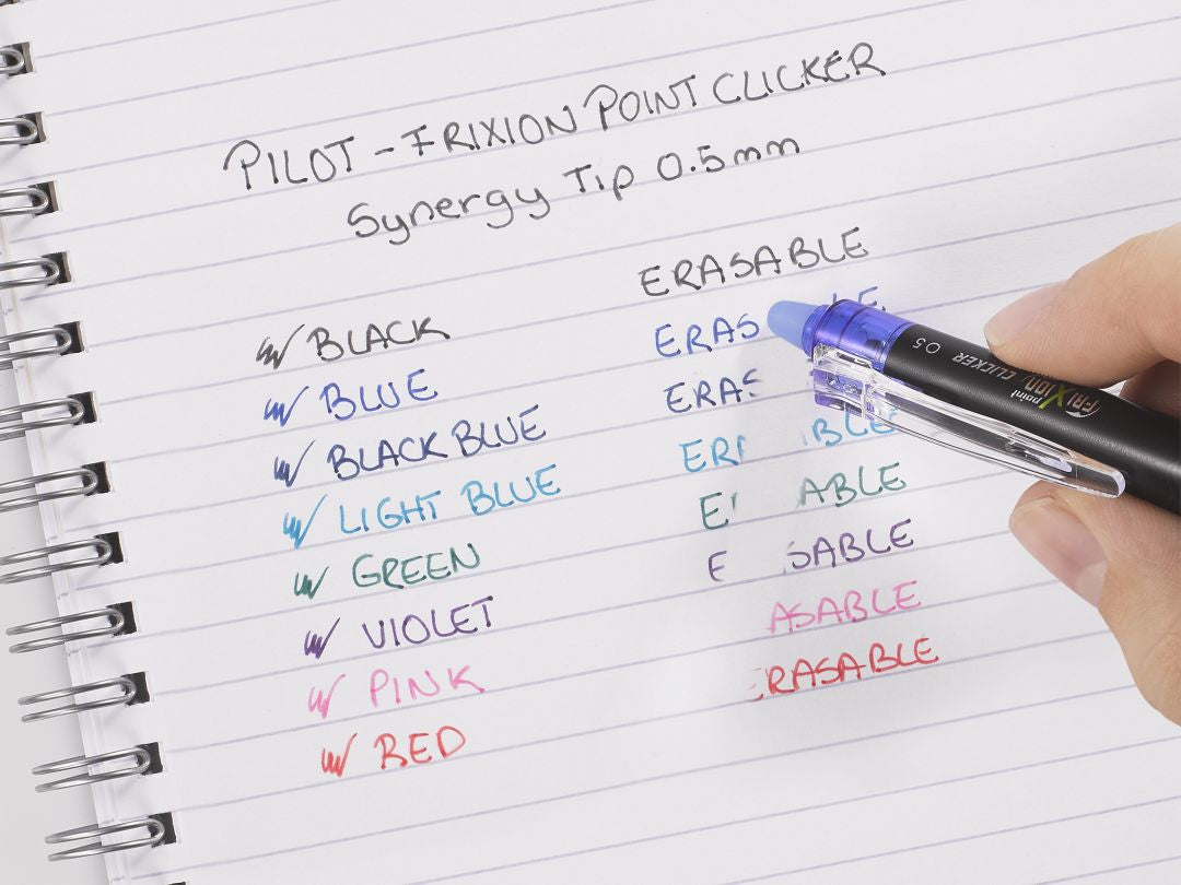 Pilot Rollerpatronen FriXion – blau-schwarz, 0,5 mm, löschbar, geruchsarm, 3 Stk.