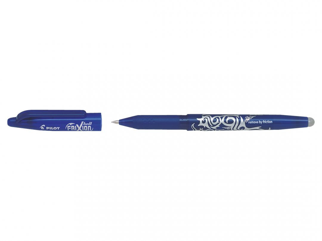Pilot FriXion Ball – radierbarer Tintenroller-Set, mit Kappe, 0,7 mm, blau, 6er Pack