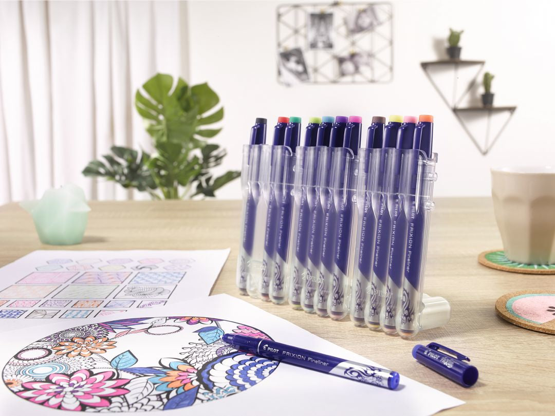 Pilot FriXion Set2Go Fineliner – 12er-Set 1,3 mm – 12 Farben, sortiert