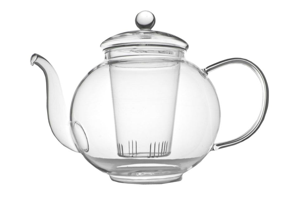 Bredemeijer Teekanne Verona – 1,5 l, Glas, Transparent, mit abnehmbarem Deckel, Glasfilter