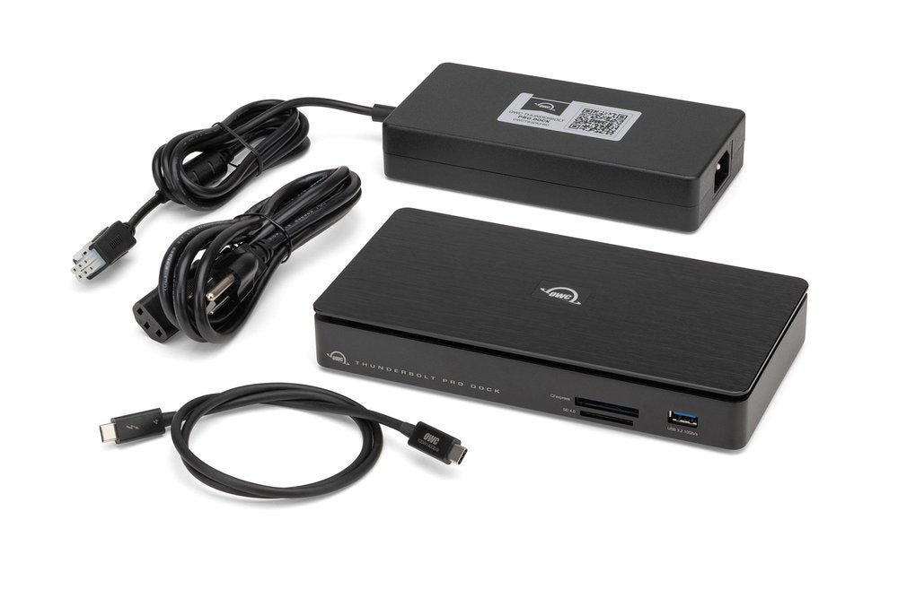 OWC Thunderbolt Pro Dockingstation – Thunderbolt 3, DP, 4× USB-A, 1× USB-C, 85 W PD, 10GbE, für Windows/Mac