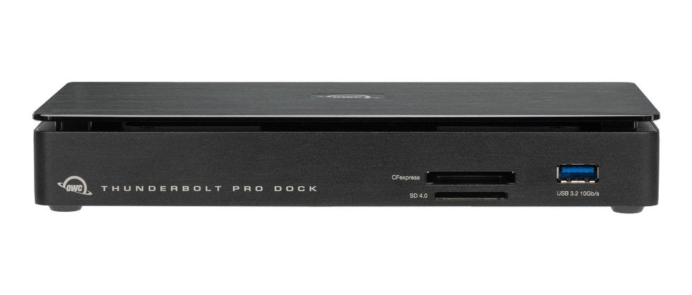 OWC Thunderbolt Pro Dockingstation – Thunderbolt 3, 1× DP, 4× USB-A, 1× USB-C, 85 W PD, 10GbE, für Windows/Mac