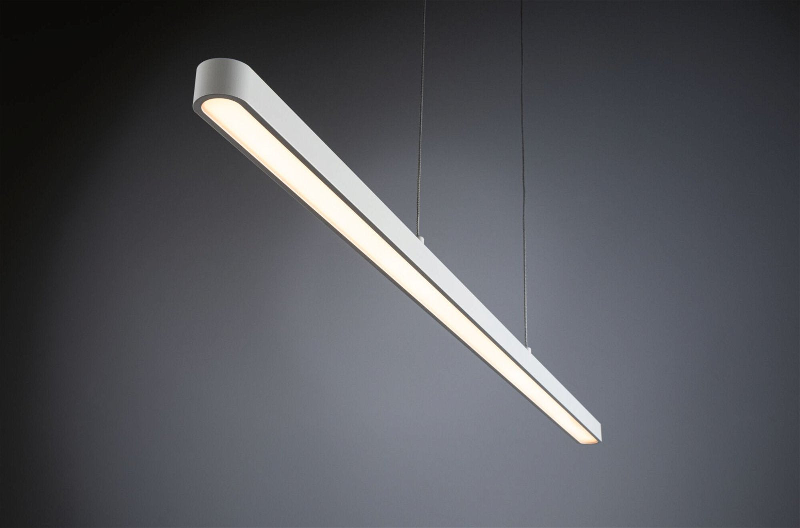 Paulmann Pendelleuchte Lento – 100 × 35 × 25 cm, 1800 lm, 42 W, 2700 K, dimmbar, höhenverstellbar, weiss