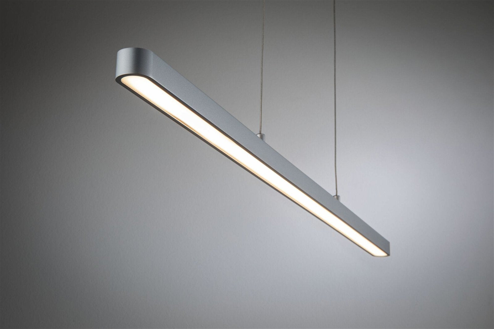 Paulmann Pendelleuchte Lento – 100 × 3,5 cm, 1800 lm, 42 W, 2700 K, dimmbar, chrom, festverbaute LED
