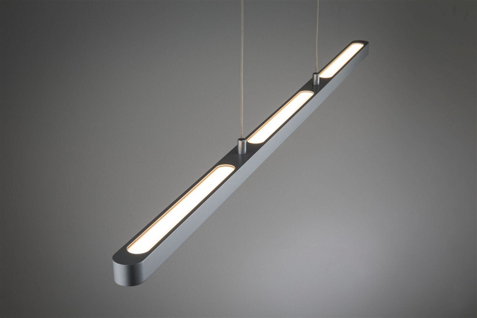 Paulmann Pendelleuchte Lento – 100 × 3,5 cm, 1800 lm, 42 W, 2700 K, dimmbar, chrom, festverbaute LED
