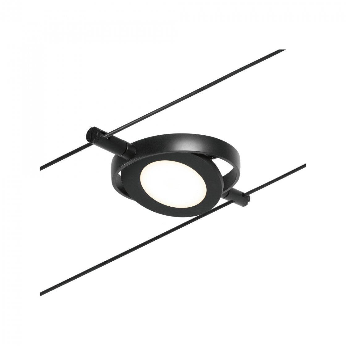 Paulmann Systemleuchte RoundMac – 5er Set, 10 m, 1000 lm, 22,5 W, 3000 K, nicht dimmbar, schwarz/chrom