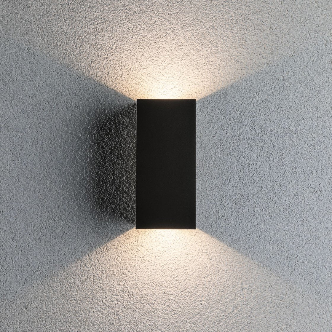 Paulmann Aussenwandleuchte – 1 080 lm, 12 W, Warmweiss, 3000 K, IP44, Netzbetrieb – Anthrazit, Aluminium