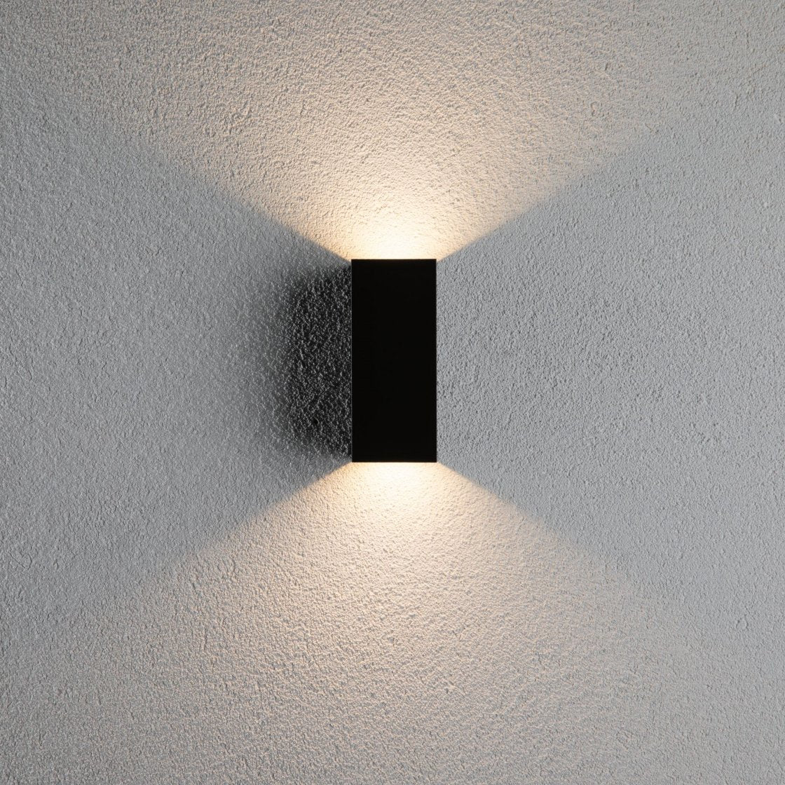 Paulmann Aussenwandleuchte – 2,8 W – Warmweiss, 3000 K – IP44 – Netzbetrieb – dimmbar – Grau, Aluminium