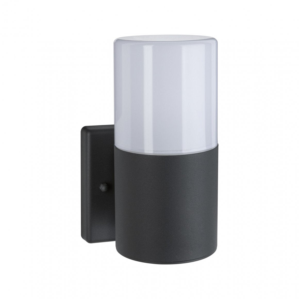 Paulmann Aussenwandleuchte Tubs – 10,5×17,5 cm, 15 W, Warmweiss, IP44, Netzbetrieb, dimmbar – Grau, Metall