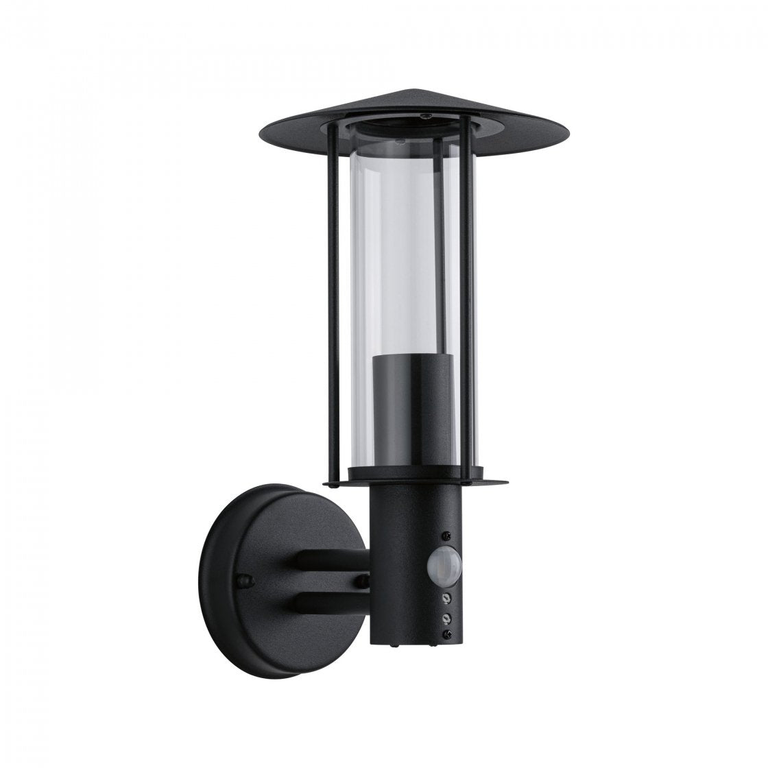 Paulmann Aussenwandleuchte – 32,7 cm – 15 W – IP44 – Netzbetrieb – mit Bewegungsmelder – Grau – Glas/Metall