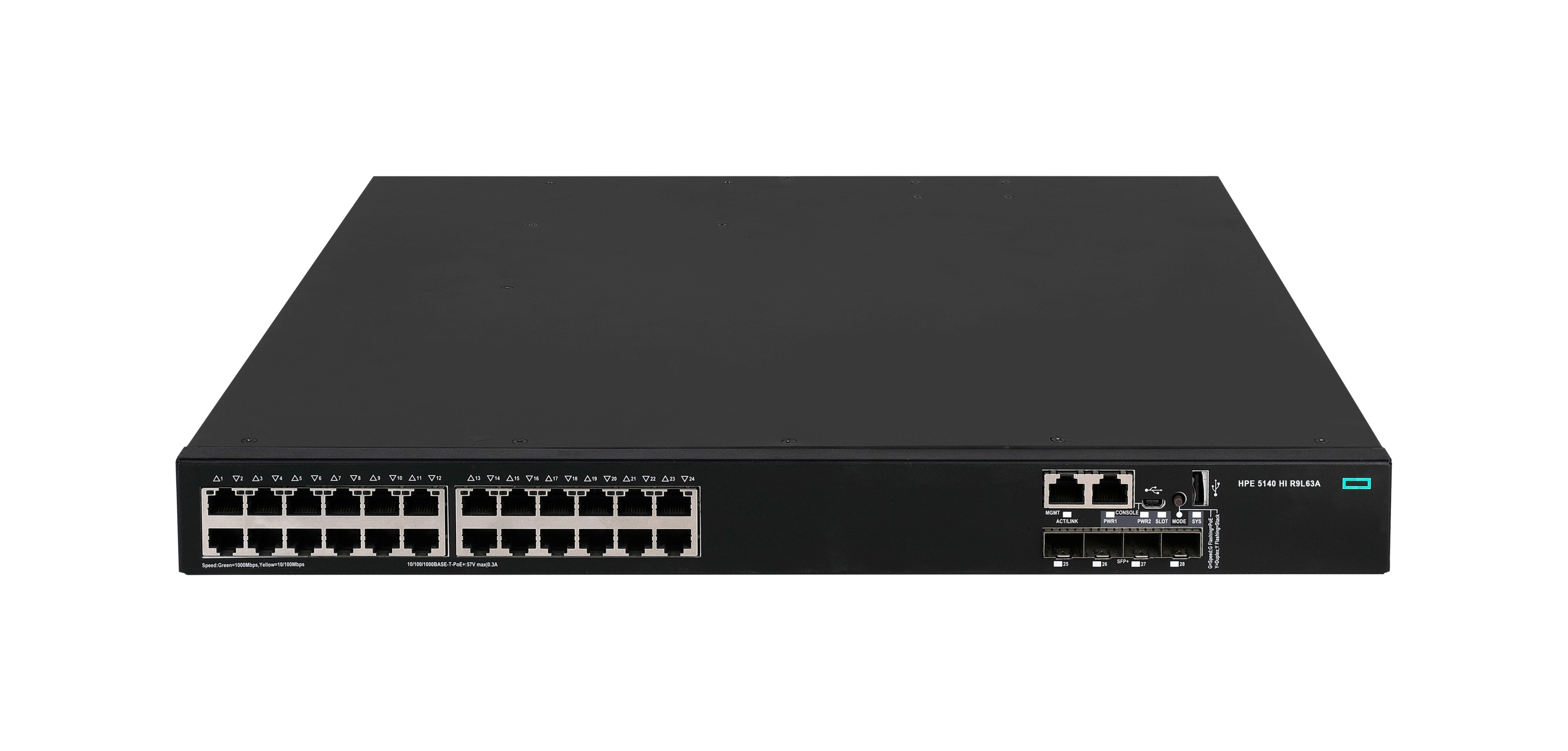 HPE 5140HI – Managed Switch – 24×GbE, 4×SFP+, PoE+, 1U