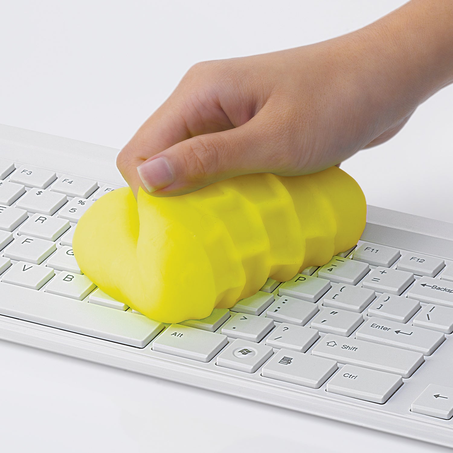 Cyber Clean Reinigungspaste Home & Office – 160 g – Gelb – für Tastatur, Laptop, Telefon