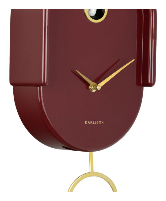 Karlsson Wanduhr Tweet – Schwarz, Kunststoff