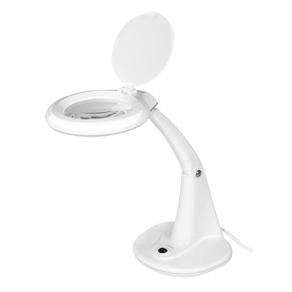 LogiLink Lupenleuchte WZ0059 – 1,75× (Spot 4×), mit LED, AC 230 V, weiss